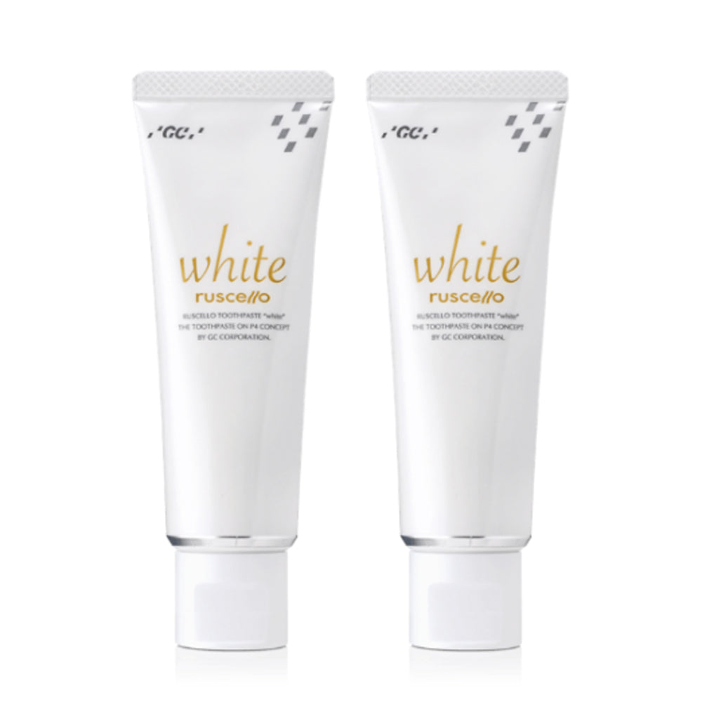 GC ルシェロ 歯磨きペーストホワイト ピュアミント 2本セット